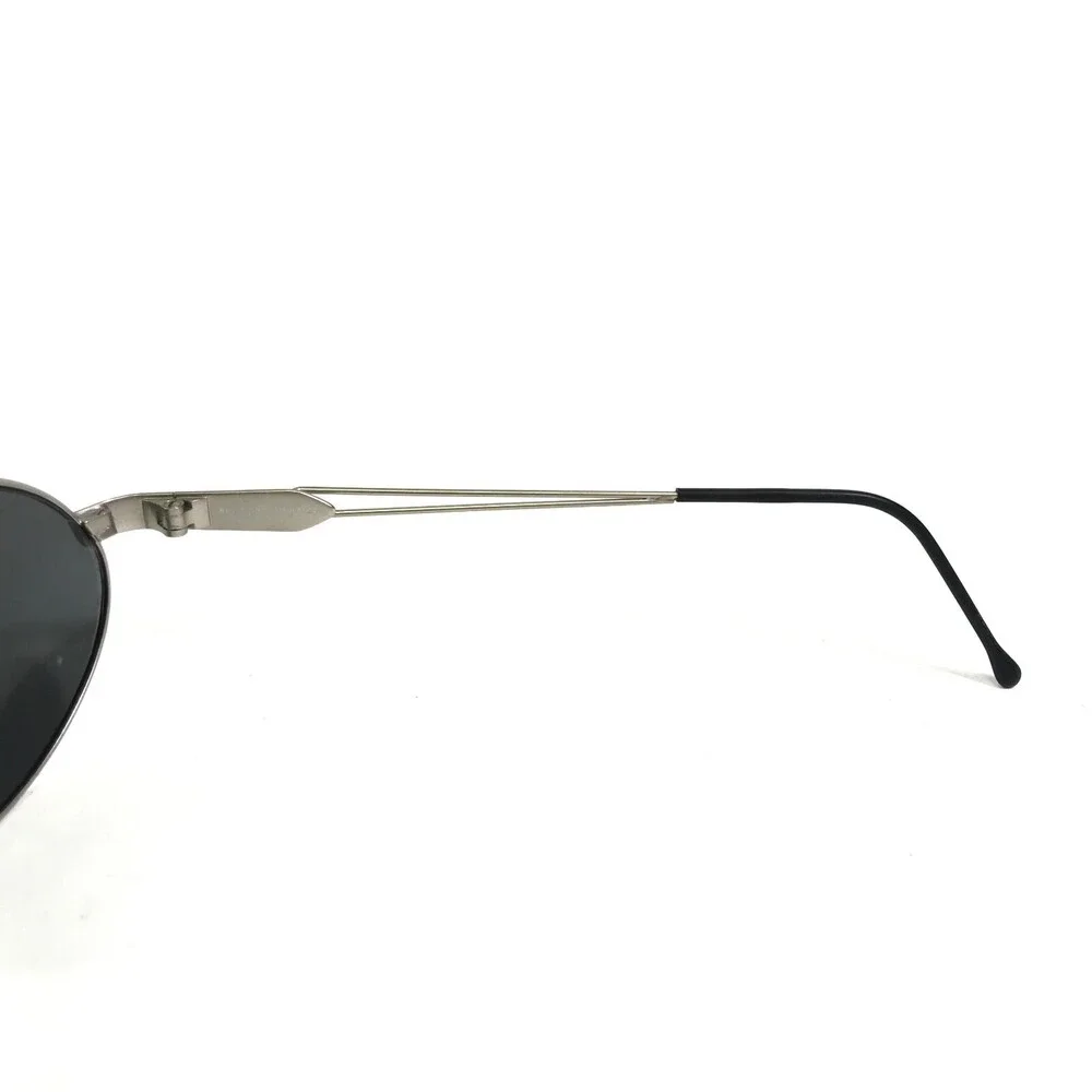 Benetton Formula Sunglasses B.F. 1 004-40S Gray Round Frames with Blue Lenses
